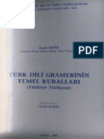 Jean Deny - Türk Dili Gramerinin Temel Kuralları (Türkiye Türkçesi)