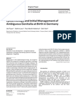 Epidemiology and Initial Management of Ambiguous Genitalia at Birth in Germany