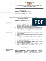 SK Pembentukan Komite Peningkatan Mutu, Keselamatan Pasien Dan Manajemen Risiko Rumah Sakit Aulia