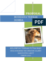 Contoh Proposal Domba Ternak