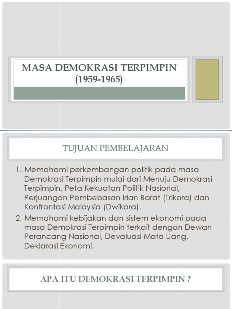 6929 Masa Demokrasi Terpimpin 1959 1965