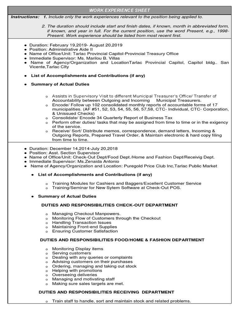Puregold Checkout Supervisor Duties | PDF | Point Of Sale | Business