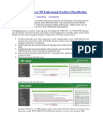 Cara Setting Router TP-Link Untuk FastNe
