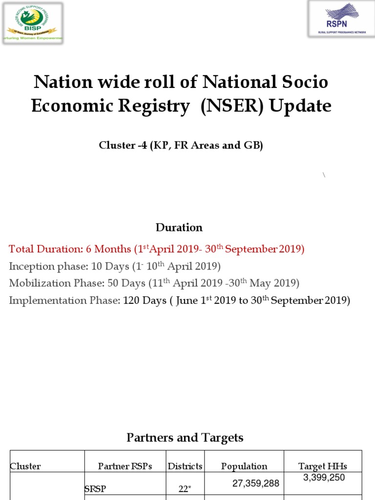 NSER Update: Cluster-4 Implementation Plan | PDF | Business
