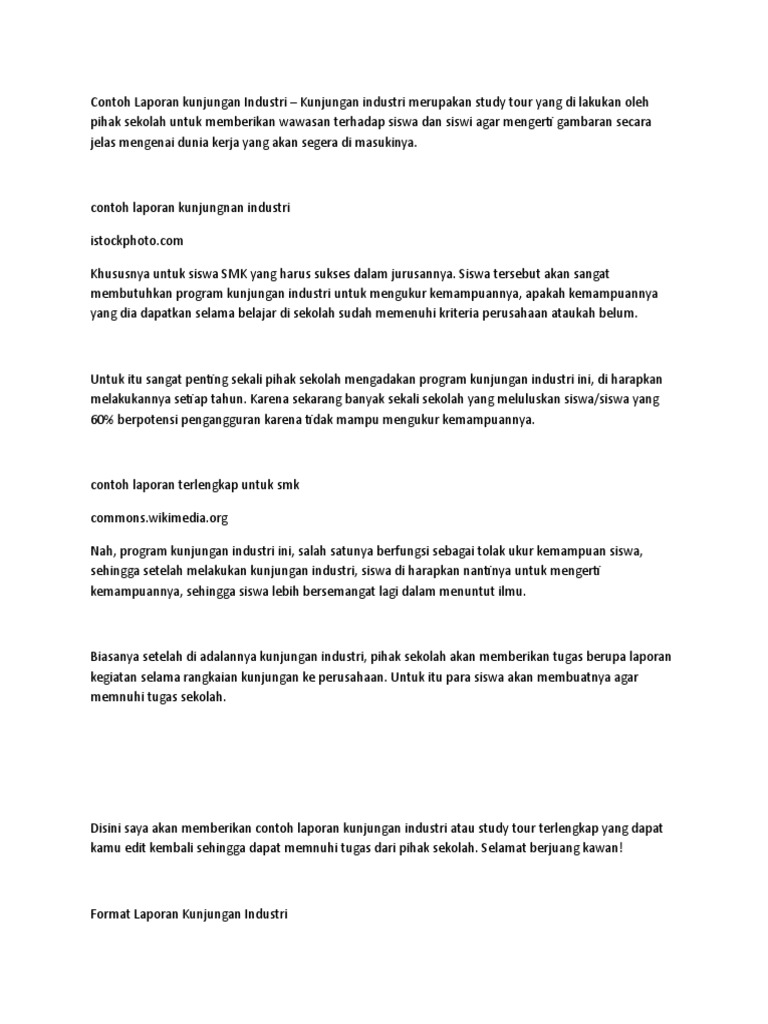 Contoh Laporan Wps Office Pdf