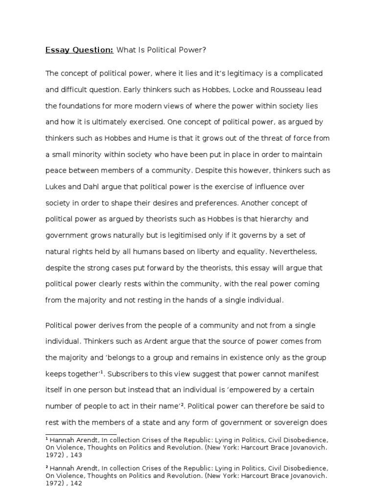 Understanding Political Power Dynamics | PDF | Social Contract | Power ...