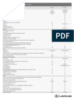 Lexus Specification Sheet Online 2019 RX 350 e PDF
