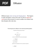 Diffusion: Atoms Moving and Changing Places