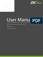 User Manual ZKTeco 