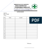 daftar hadir kegiatan contohnya