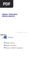 Media Training Media Basics: Making Media Make A Difference