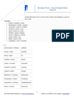 Blending Words - General English Study Material: WWW - Examsdaily.In Examsdaily