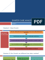 Swatch Case Analysis: Group 4