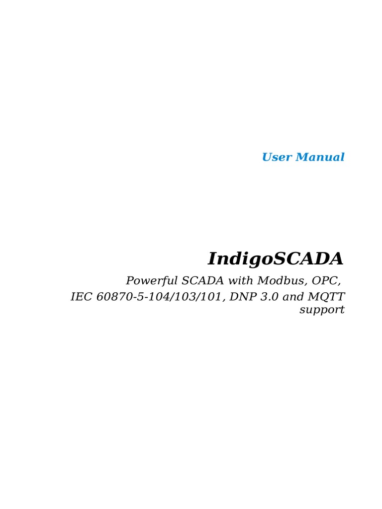 IndigoSCADA User Manual | PDF | Windows Xp | Microsoft Windows