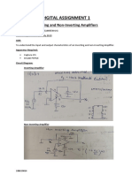 Digital Assignment 1: Inverting and Non-Inverting Amplifiers