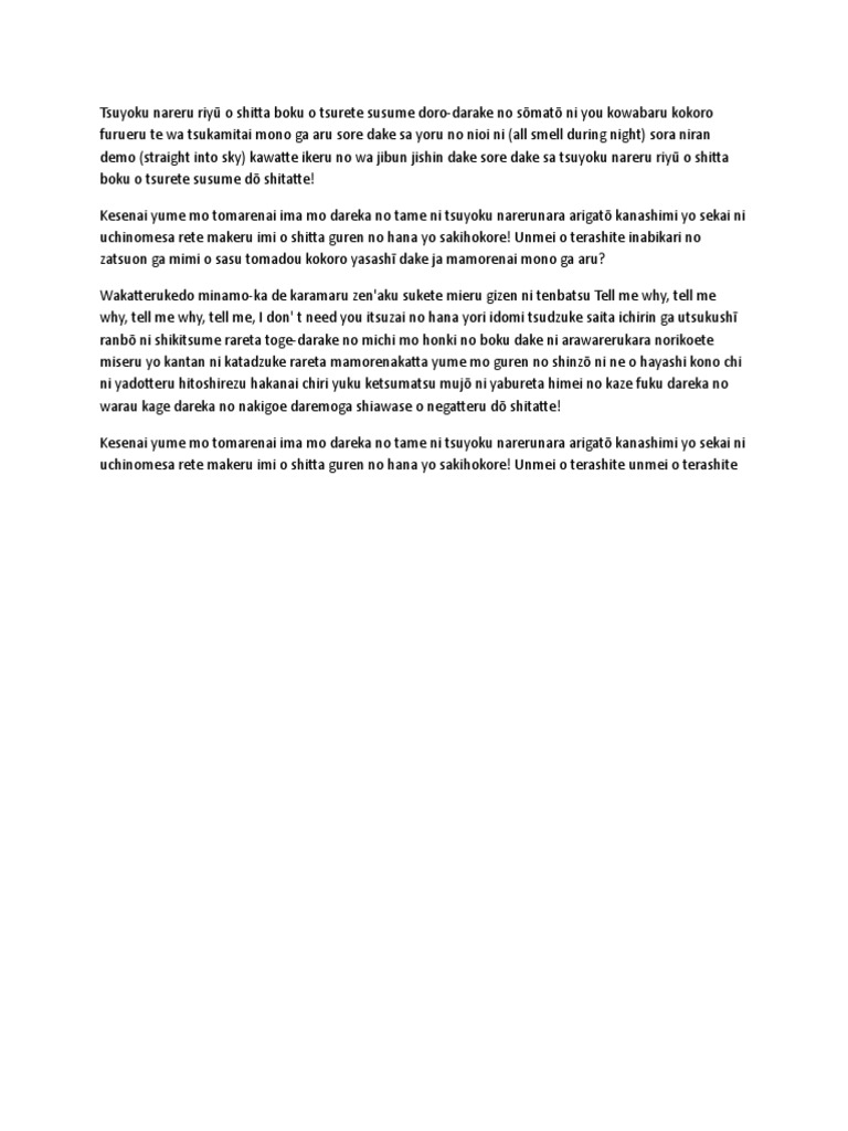 Lirik Lagu Lisa Gurenge