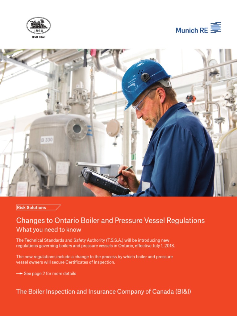 Changes To Ontario Boiler and Pressure Vessel Regulations What You