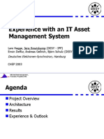 Experience With An IT Asset Management System