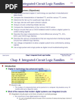 Chap. 8 Integrated-Circuit Logic Families: Chapter Outcomes (Objectives)