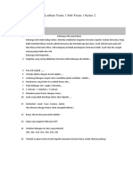 Soal Latihan Tema 1 Sub Tema 1 Kelas 2 PDF