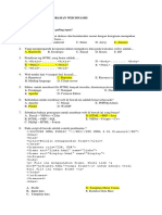 Latihan SOAL Pemrograman WEB DINAMIS Jawab