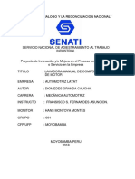 Esquema Proyecto de Mejora - Granda