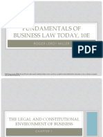 Fundamentals of Business Law Today, 10E: Roger Leroy Miller