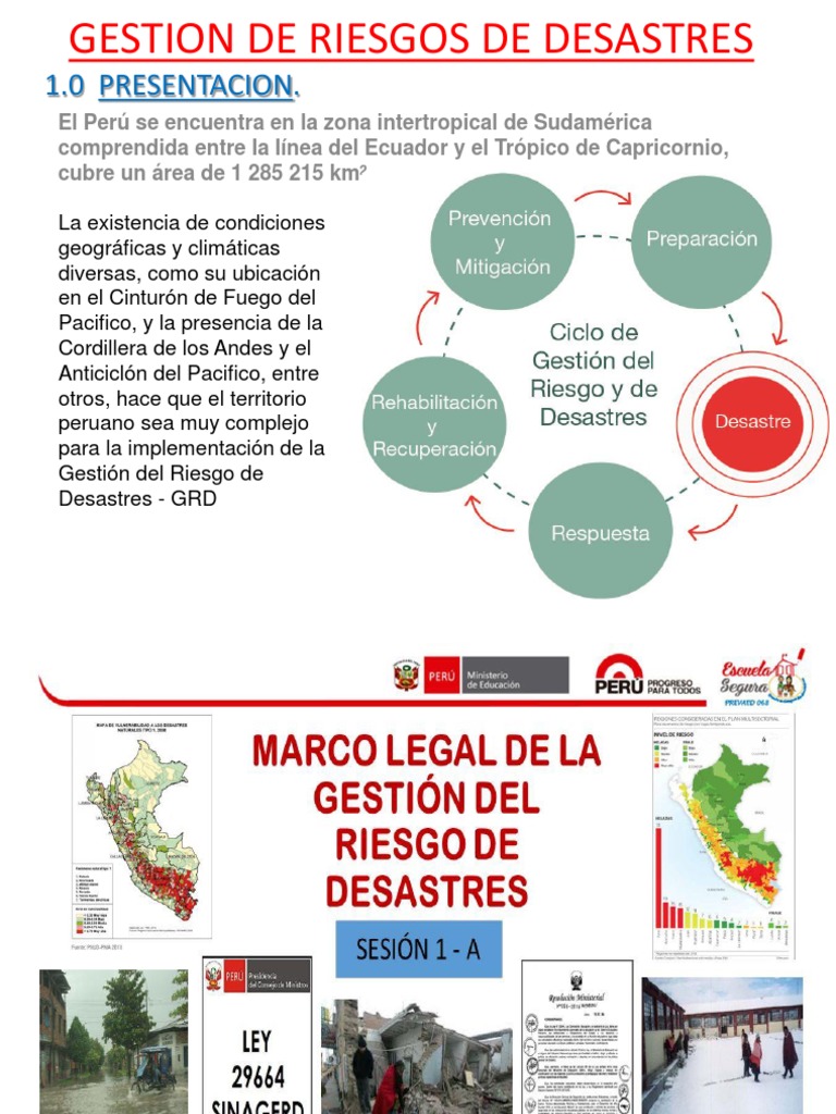 Gestión de Riesgos de Desastres en Perú | PDF | Desastres y Accidentes ...