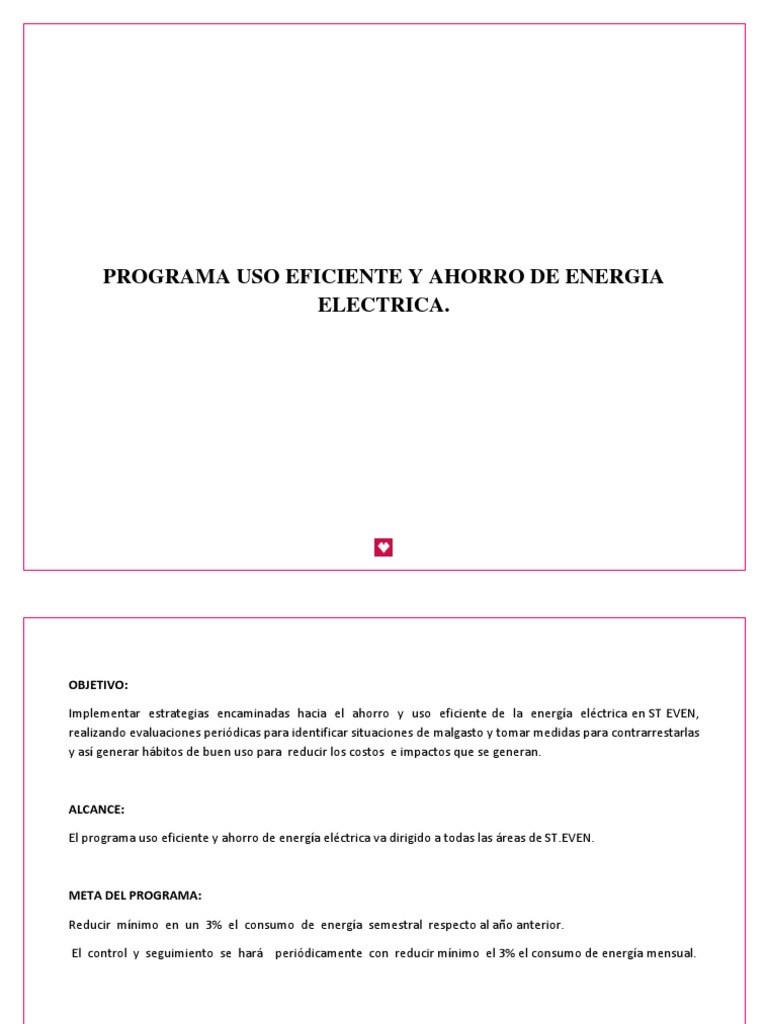 Ahorro y Uso Eficiente de Energía | PDF | Uso eficiente de energía ...