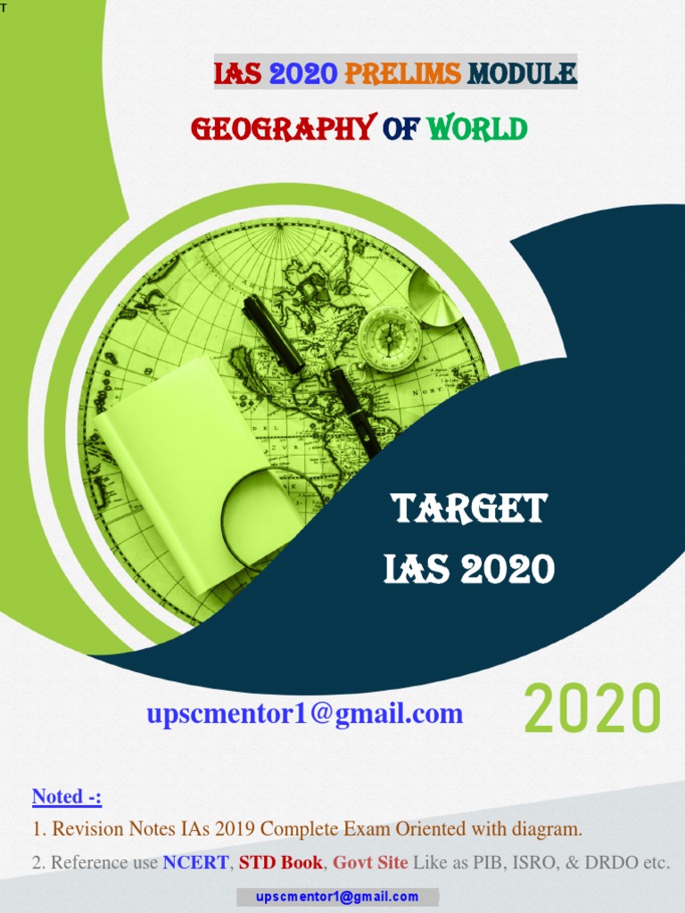World Geography Revision Notes for IAS | PDF | Climate | River