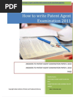 Download Answers to Patent Agent Examination - IIPTA by Indian Institute Of Patent and Trademark SN42640235 doc pdf