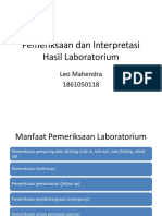 Pemeriksaan Dan Intepretasi Hasil Laboratorium