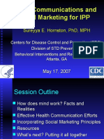 Health Communications and Social Marketing For Ipp: Sureyya E. Hornston, PHD, MPH