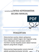 Dokumentasi Keperawatan Secara Manual