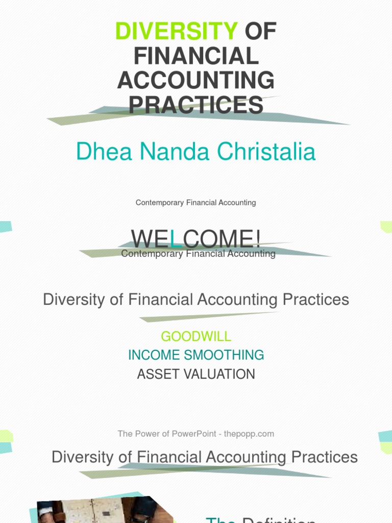 Diversity of Financial Accounting Practices PDF Goodwill (Accounting) Financial Accounting