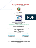 Visvesvaraya Technological University: "Hybrid Biomass Briquetting Machine"