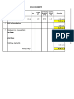 1BHK Quantity Sheet