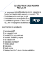 Requisitos presentación formulario categorización ambiental D.S. 3549