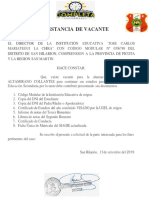 Mart1n: Constancia Vacante