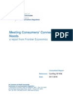 Meeting Consumers ' Connectivity Needs: A Report From Frontier Economics