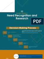 Decision Making: Need Recognition and Search