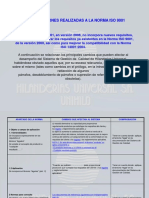 Modificaciones ISO 9001-2008