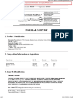 Formaldehyde: 1. Product Identification