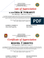 Aviation Security Unit certificates