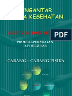 Fisika Kesehatan (Pokok Bahasan I)