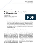 Philippine-Malaysia Dispute over Sabah: A Bibliographic Survey