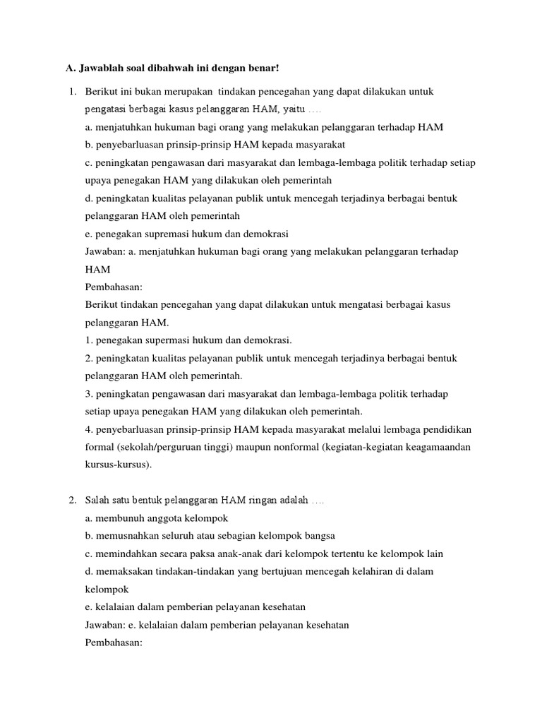 Soal Pkn Pdf