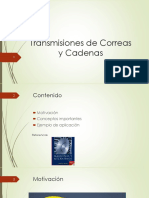 Transmisiones de Correas y Cadenas