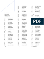 4 and 5 Syllable Words