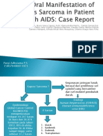 Oral Manifestation of Kaposi's Sarcoma in Patient With